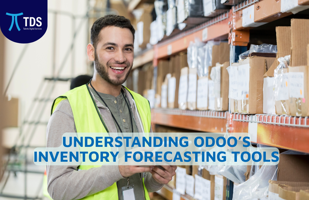 Image shows an inventory clerk mange warehouse levels  happily