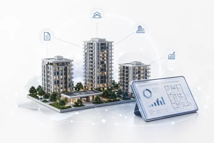 enterprise real estate Odoo ERP system managing multi-project property sales, reservations, contracts, and inventory with centralized control